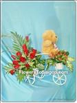 This romantic arrangement of 12 Red Roses & Bear on the Bicycle will let your loved know just how great the memories have been.