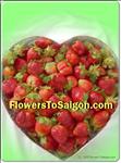 2.5 KG STRAWBERRY IN  HEART BOX 
