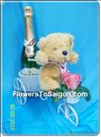 TEDDY BEAR +CHAMPAGNE OF FRANCE 750ml