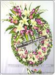At times of sorrow, a gift of flowers can mean so much. Let them know they""re in your thoughts. Arrangement is delivered with an easel for display. The wealth is approximately 70cmH x 60cmW and included a stand.
The delivered stand is 1.6m high 
